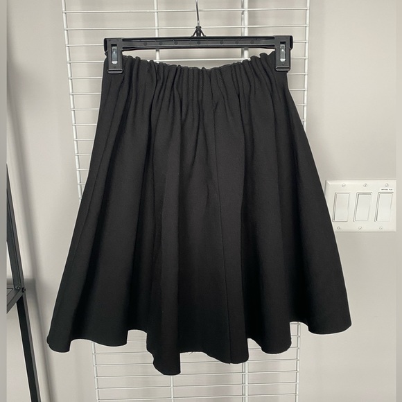 Zara Pleated Black Mini Skirt Small - Picture 2 of 6